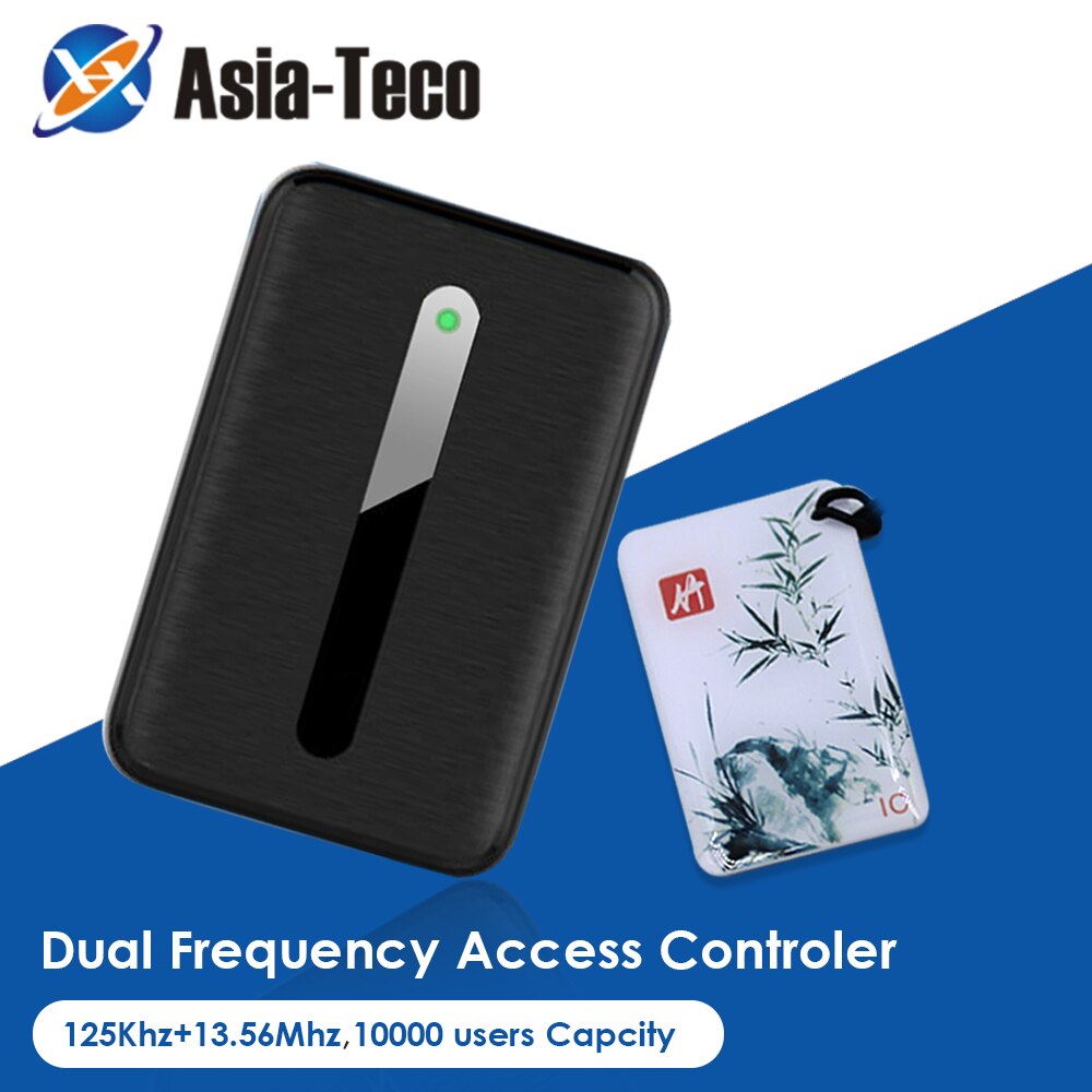 IP68 Waterproof RFID Card Reader access controler 125KHz 13.56MHz card Dual frequency Access Control Card Reader 10000 Users