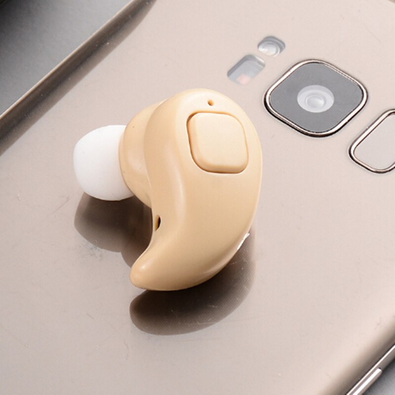 Bluetooth 4.1 Wireless Headphone car kit Earphone Earbuds With Mic Mini Invisible Stereo Bluetooth Headset 530x: yellow