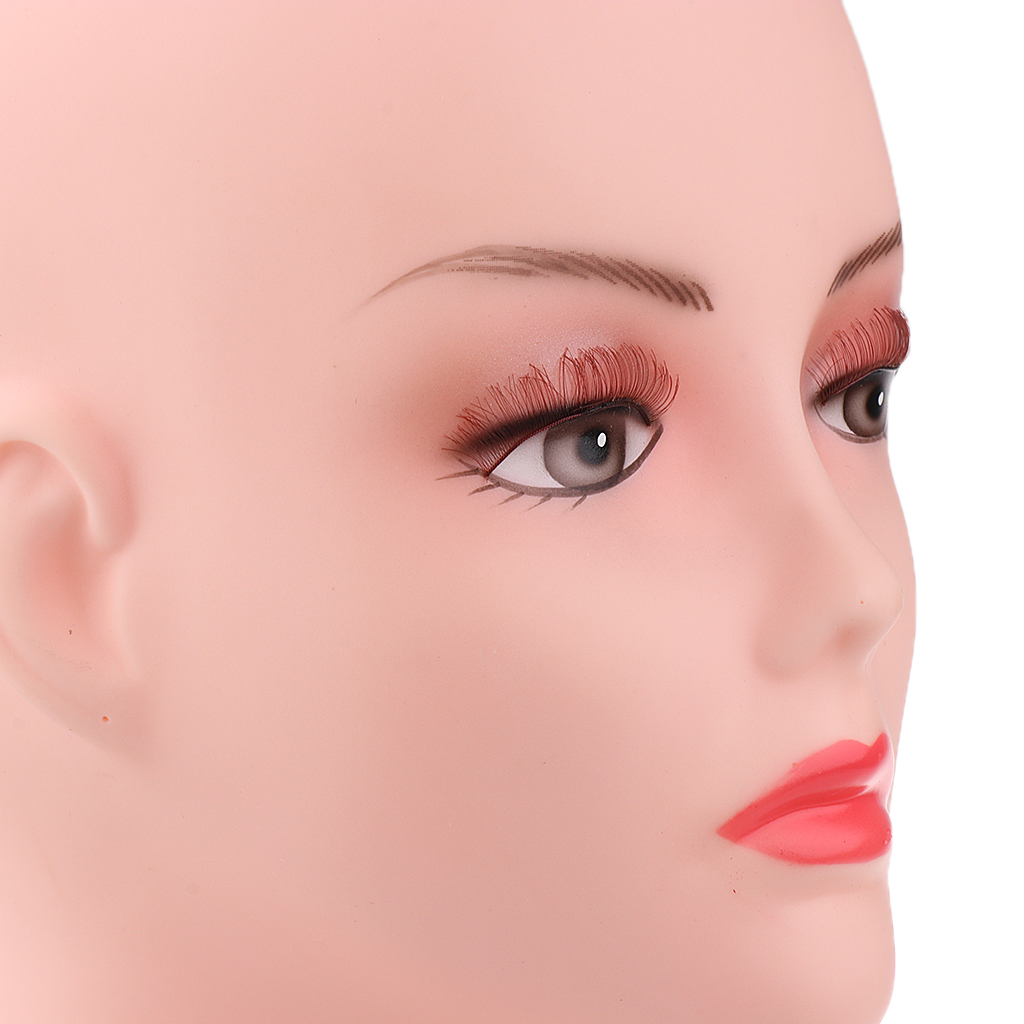Female Mannequin Head PVC Manikin Head For Wig Making Bust Wig Glasses Hat Display Stand Model Makeup Practice