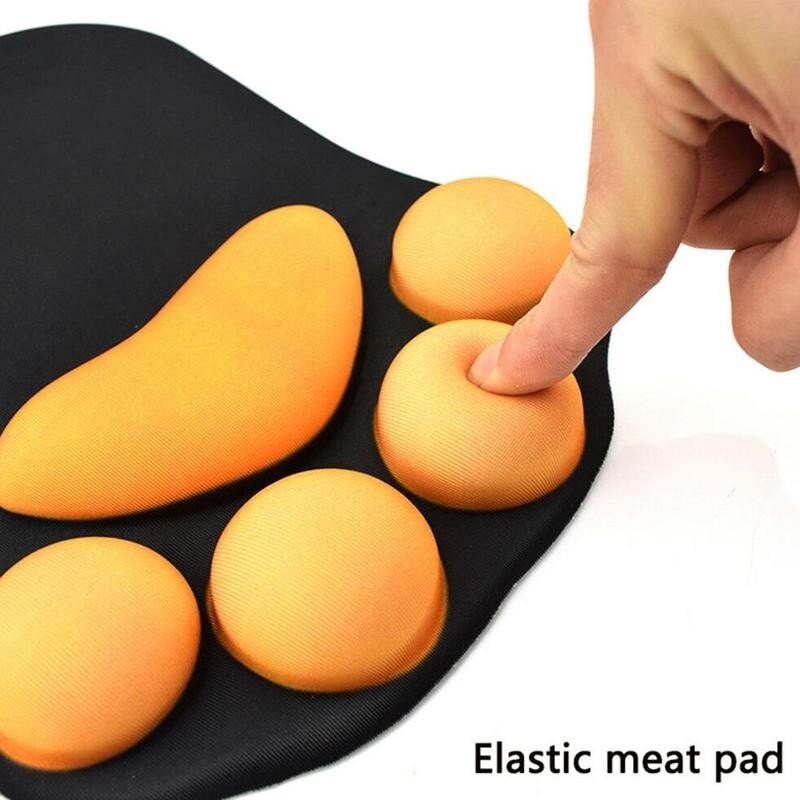 Mignon 3D chat patte tapis de souris avec Support de poignet Silicone repose-poignet coussin repos confort souris Pats