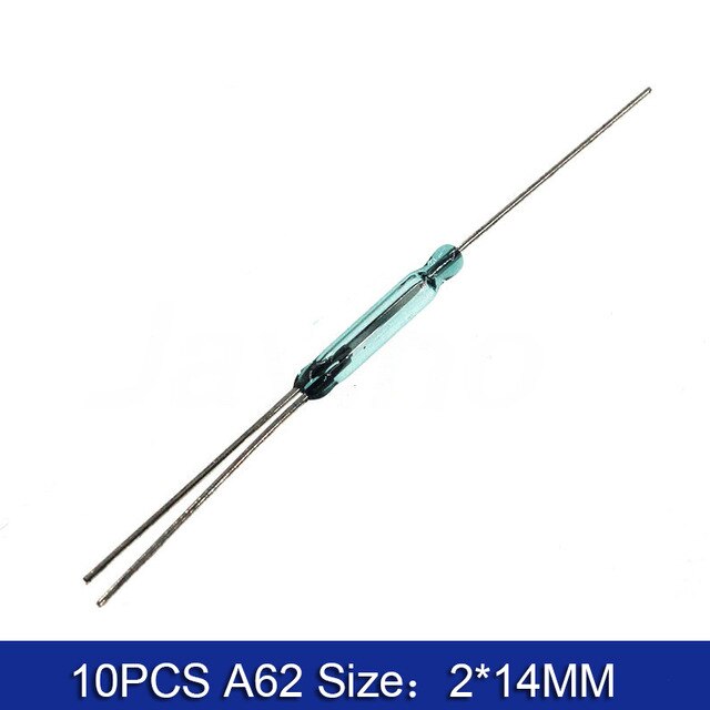 10pz N/O canna interruttore Magnetico 2*14mm Normalmente Aperto interruttore di Induzione Magnetica N/C Normalmente chiuso MKA14103 GPS-14B: 10pezzi A62 / Normally Closed