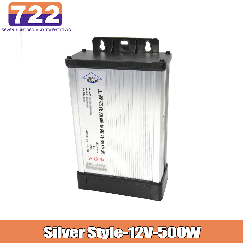 Vattentät belysningstransformator  ac 220v till  dc 12v 5v 24v strömbrytare strömförsörjningslist strömbrytare led-driveradapter