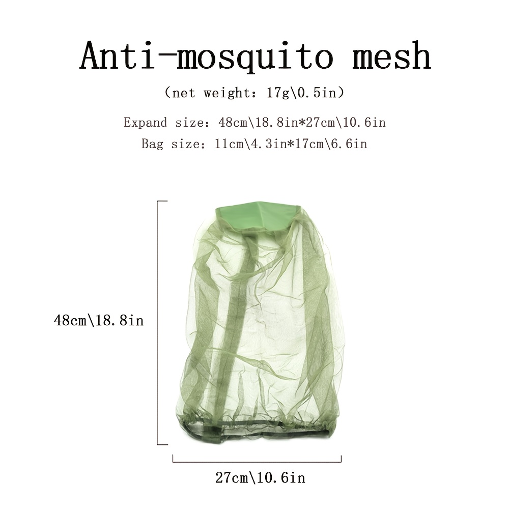 1 mosquitera verde de EVA para exteriores: malla retráctil automática, perfecta para acampar y pescar