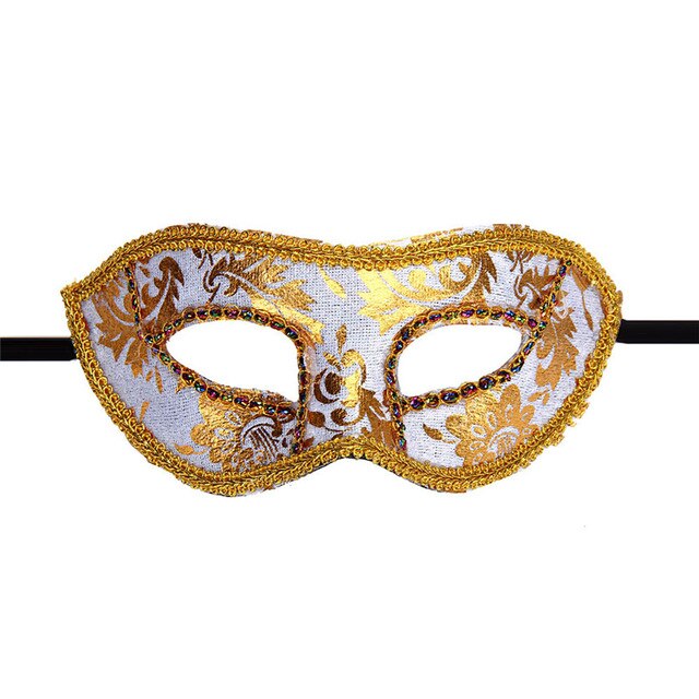 Venetiaanse Maskerade Fancy Dress Bal Oogmasker Party Halloween Kostuum Decoratieve Masker Feestartikelen Accessoires: white