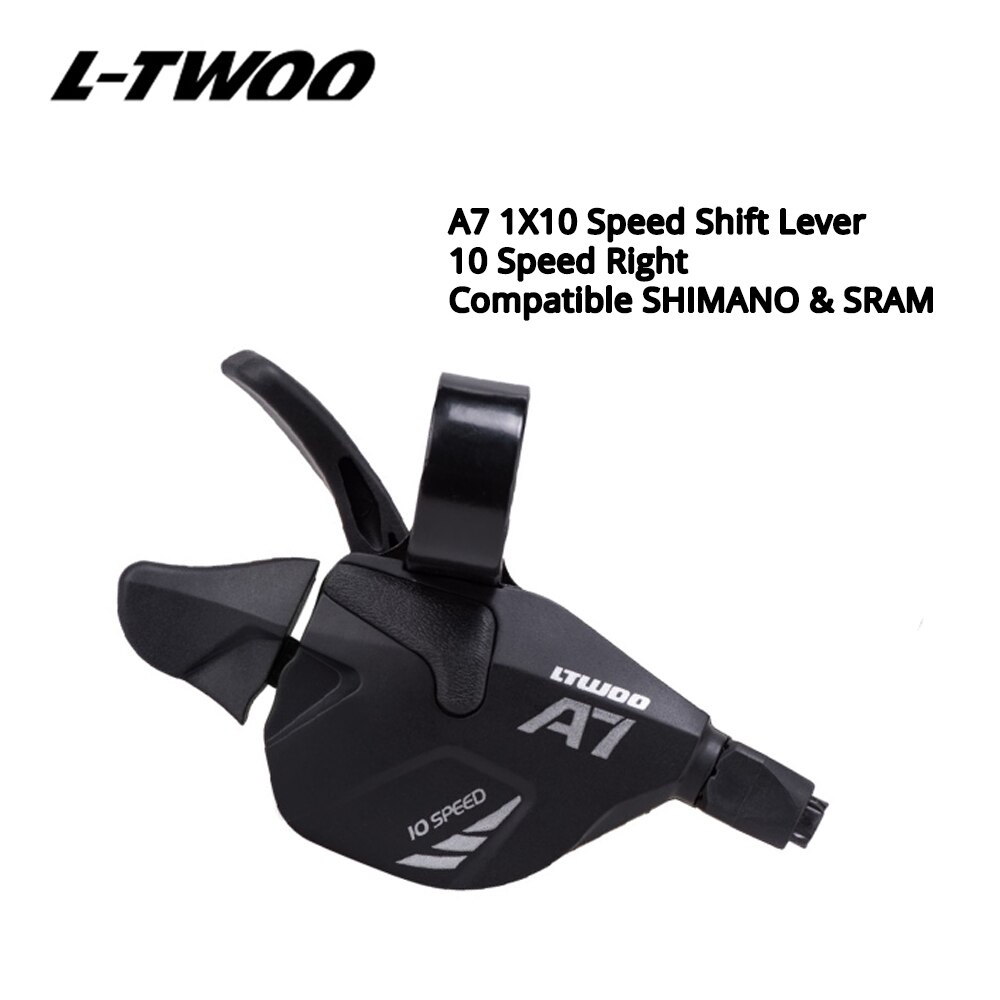 LTWOO-Grupo de cambio de marchas de 10 velocidades, palanca de cambio de 10 s y 10v, interruptores desviadores traseros compatibles con SRAM y SHIMANO, modelo A7 1X10