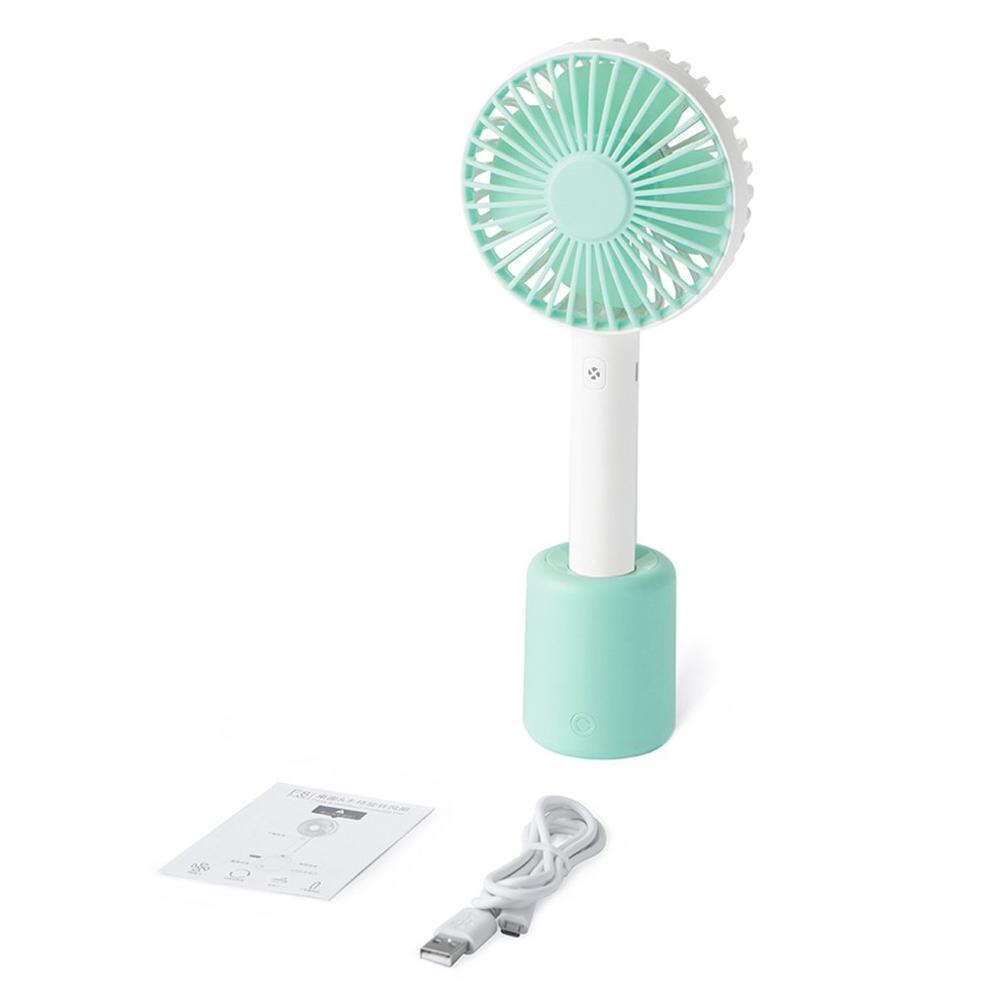 Mini Portable USB Fan gadget Desk Head Shaking Head Fan Usb Charging Student Handheld Fan for Office Cool Fans Home Laptop: Green