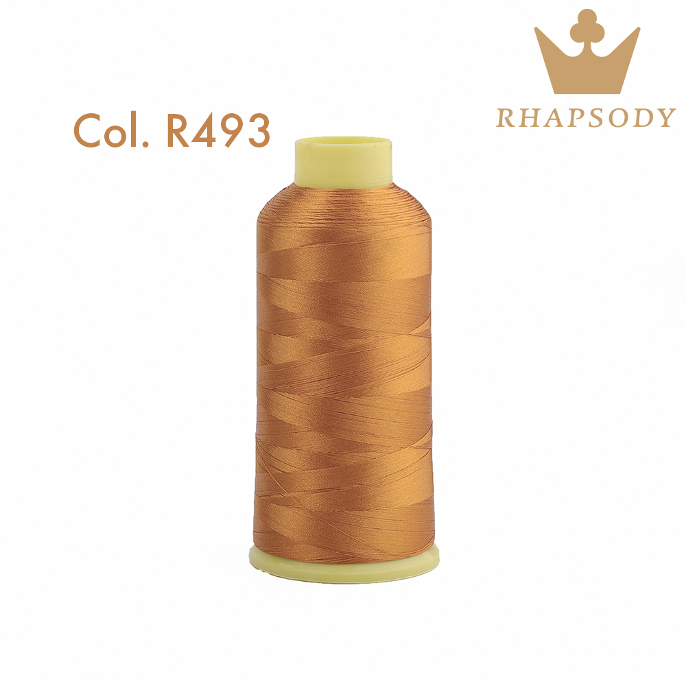 Rhapsody 120D2 5000m 40WT hilo de bordar de poliéster para Brother Singer Janome Babylock máquina de coser costura casera 200 colores