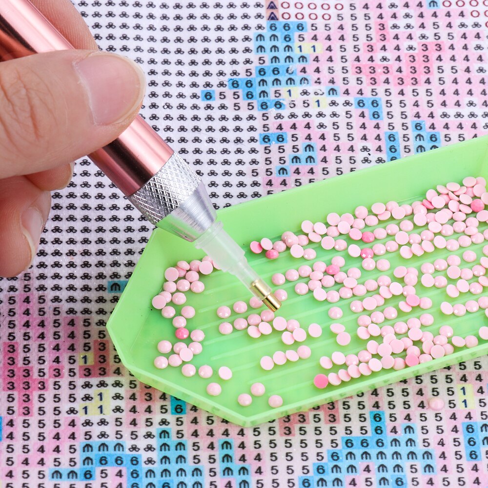 Pluma perforadora de punto para decoración de uñas, pluma de pintura de diamante, bricolaje, punto de cruz, bordado, costura de diamantes, herramienta de cuadro decorativo