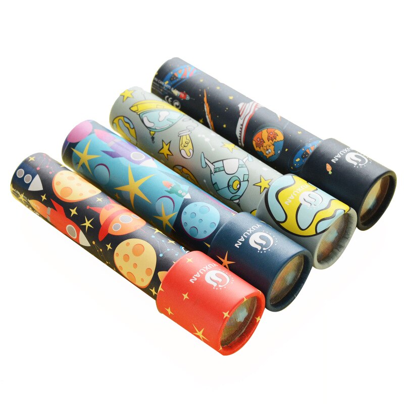 1 PC Fantasioso Del Fumetto Animali 3D Caleidoscopio Carta di Carta Caleidoscopio Colorato Mondo Giocattoli Interattivi Giocattoli per Bambini Regali