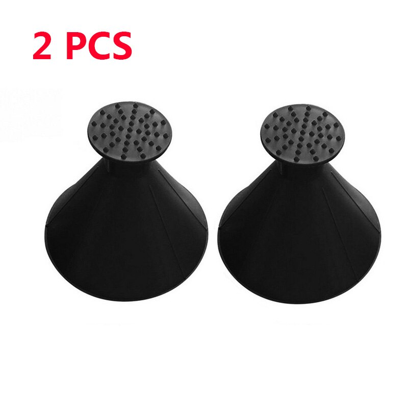 2020 gratta ghiaccio nuovo inverno auto auto finestra magica parabrezza auto raschietto per ghiaccio A forma di imbuto rimozione della neve Deicer cono strumento raschiando un rotondo: nero 2pezzi