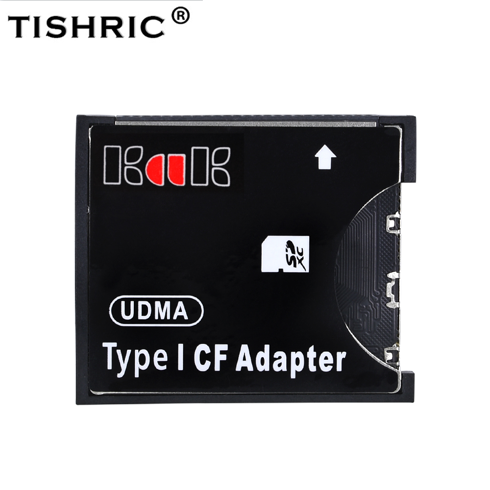 Tishric sdhc sdxc till standard compact flash typ i kortomvandlare sd till cf adapter kortläsare adapter upp udma 128gb