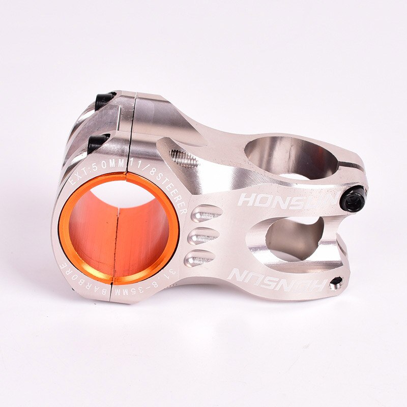 Haste de bicicleta riser 31.8*50mm mtb mountain bike ultra leve guiador para xc am estrada parte da bicicleta guiador peças: Silver