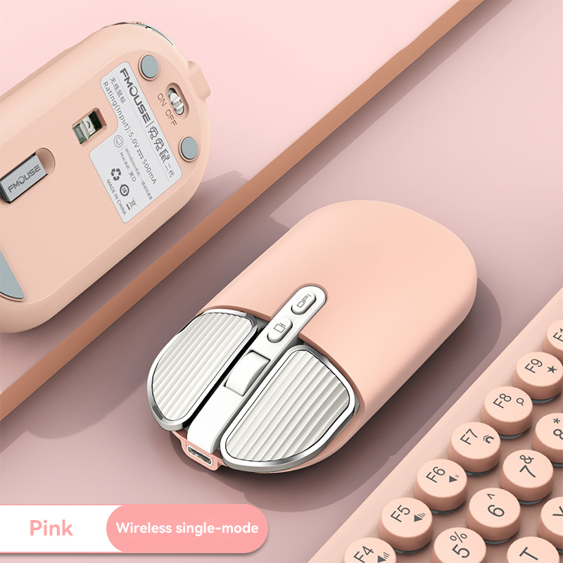 XIAOMI Kabellose, leise Maus, klein, frisch, für Schreibtisch, Laptop, Handys Tablette, universelle, leichte, tragbare Bluetooth-Maus: Lila