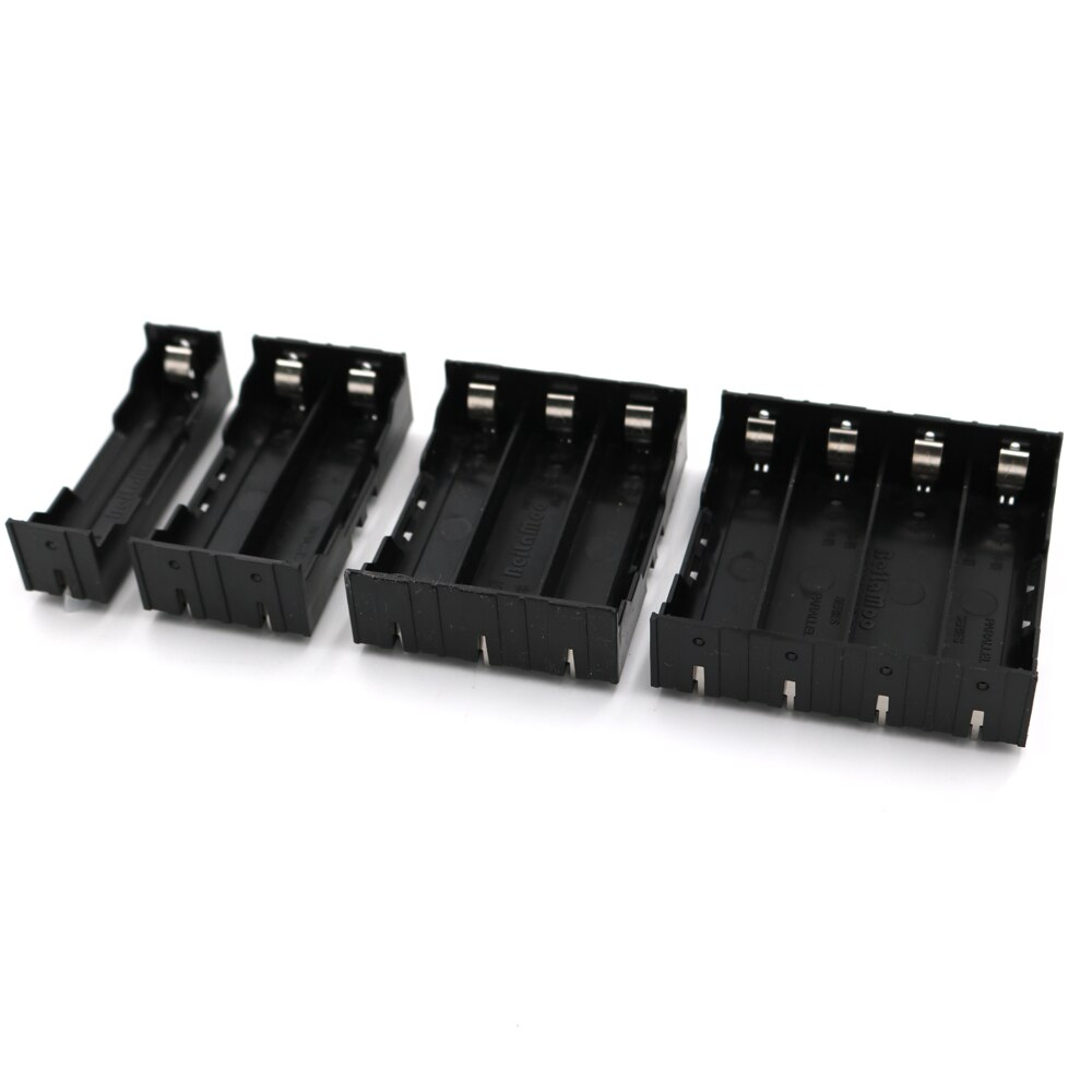 1/2/3/4 Section Battery Terminal Case Holder Storage Box For 18650 Rechargeable Batteries 3.7V DIY Connector Series parallel
