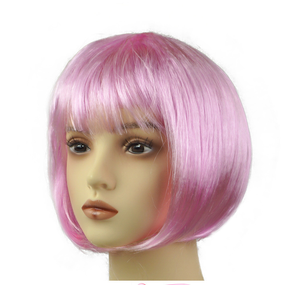 Peluca Bob para mujeres bonitas, pelucas Bob cortas, Natural, Cosplay de Halloween, pelucas de Anime, peluca sintética de colores bonitos para diaria de Navidad: Oro