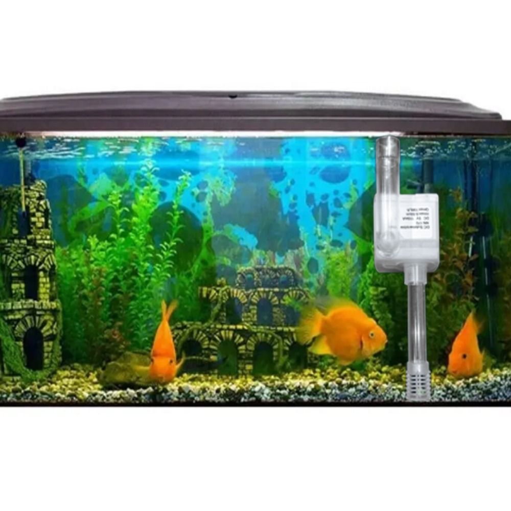 Piccola pompa sommergibile USB portatile Ventosa Mini pompa dell'acqua in plastica 1W Pompa per fontana ultra silenziosa per acquario