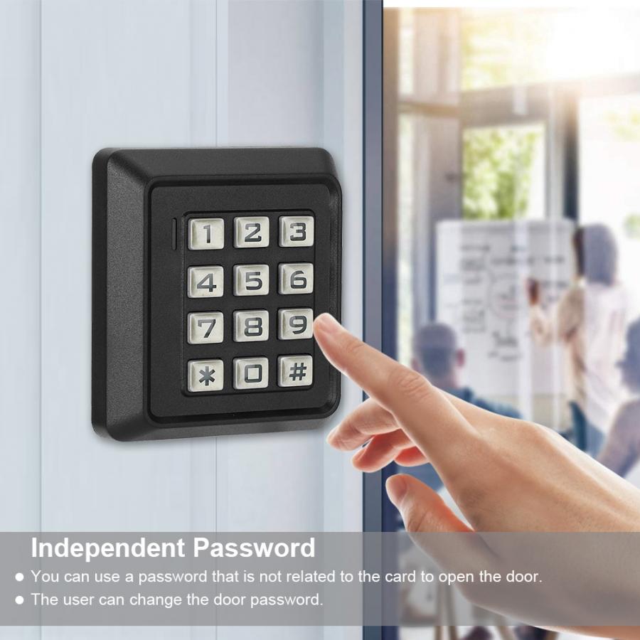 125KHZ RFID Door Opener Password Card Reader Wiegand 26 Security Access System