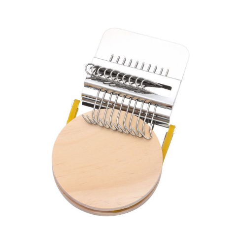 Petit métier à tisser en bois de type Speedweve, outil de tissage, métier à tisser de réparation amusant, métal, bricolage, outils textiles, machine à repriser, réparation de jeans, vêtements: Gris clair