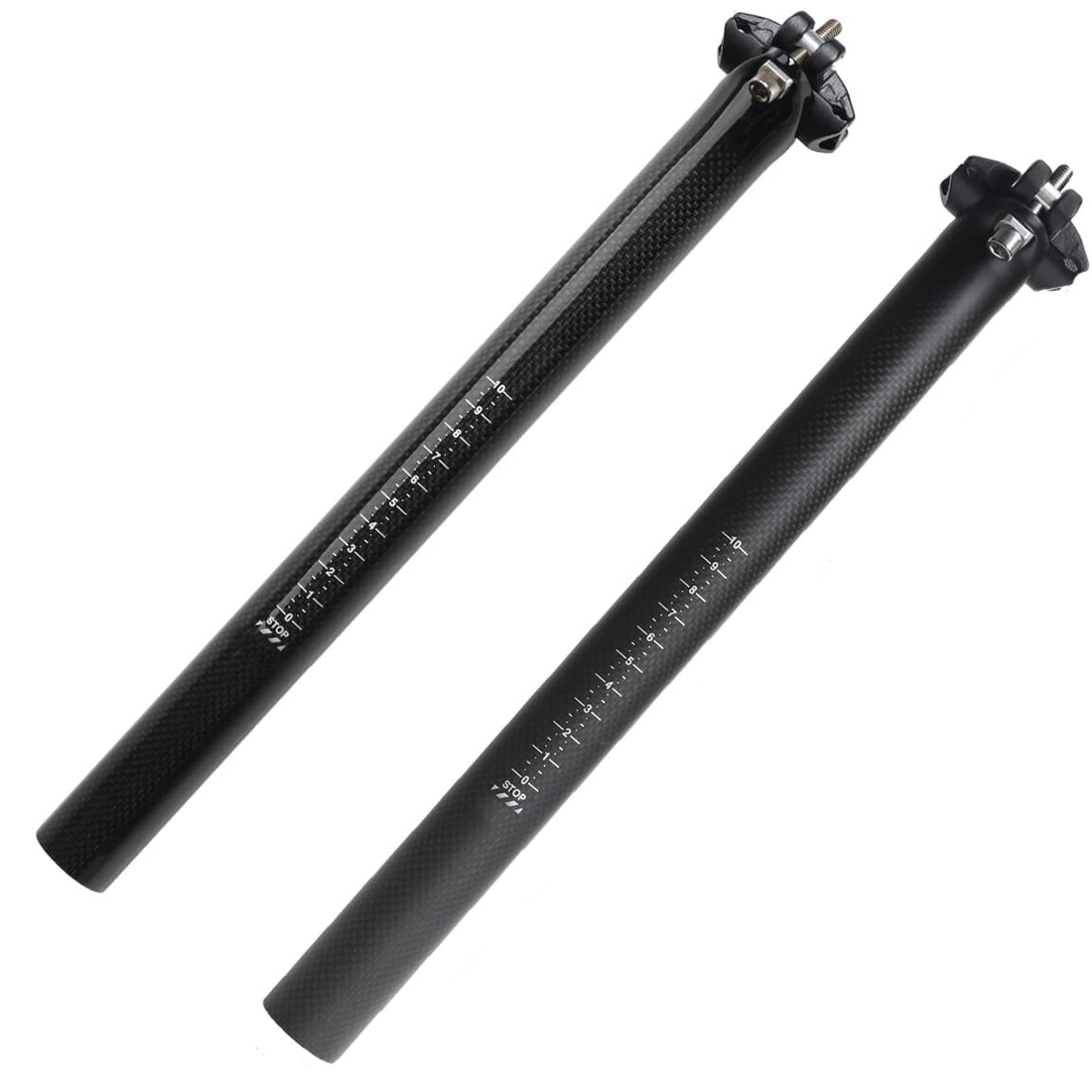 Kohlenstoff Fahrrad Sattelstütze Voll 3k Faser Superlight Titan MTB Rennrad Sitz Post Teile 27.2/31,6x350/400 MM