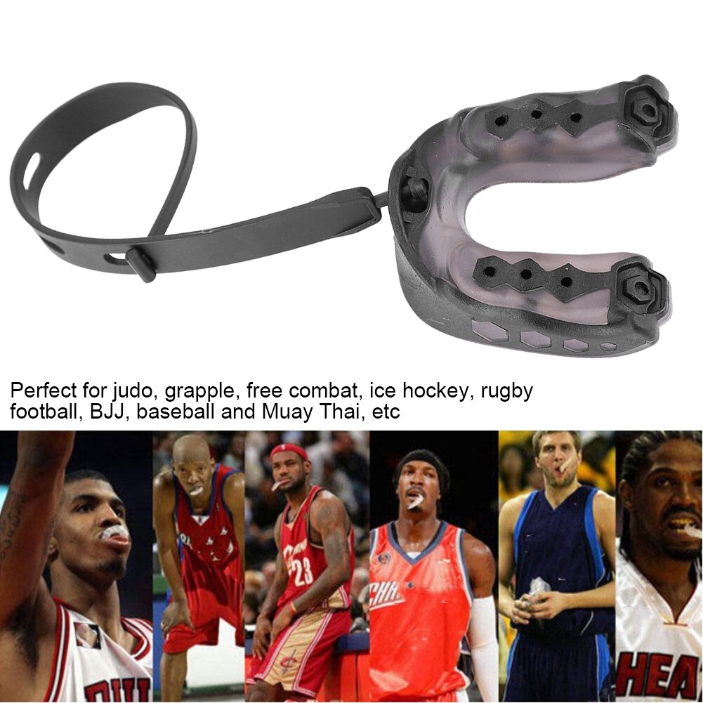 Silicone MartialTooth Guard Gum Shield Taekwondo Sport Safety Teeth Protector With Rope For Judo Football Basketball