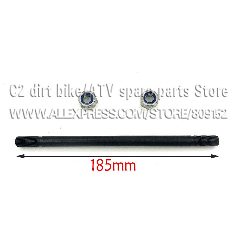 Eje de rueda delantera o trasera, 10MM, para Mini Moto de 47cc, 49cc, Dirt Pocket, Mini moto Kayo KXD: Front B