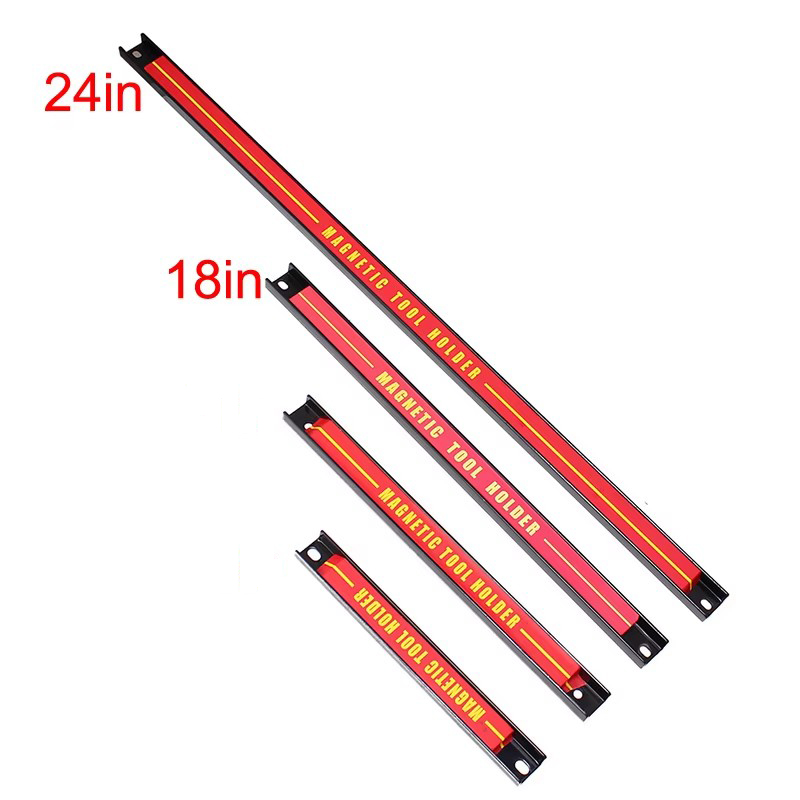 11" 18" 24" Magnetic Tool Holder Bar Organizer Storage Rack Knife Wrench Pliers hand Tool Storage Heavy duty with Screws