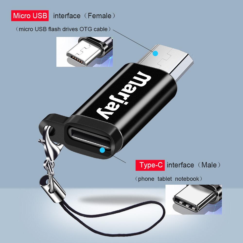 Micro USB Adapter Kabel Micro USB male naar Type-C vrouwelijke Converter USB OTG Data Adapter voor Huawei Mate20 X Pro P20 Samsung S9 S8