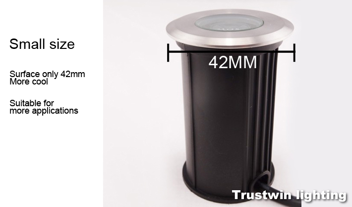 Mini spot lumineux LED encastrable dans le sol, imperméable, pour l'extérieur, 12/24/110/220V, 1/3W, 4 unités