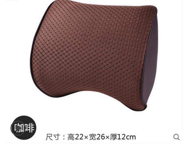Auto 3D Space Memory Foam Car Leather Neck Pillow Head Restraint Car Headrest Pillow Car Styling: D2