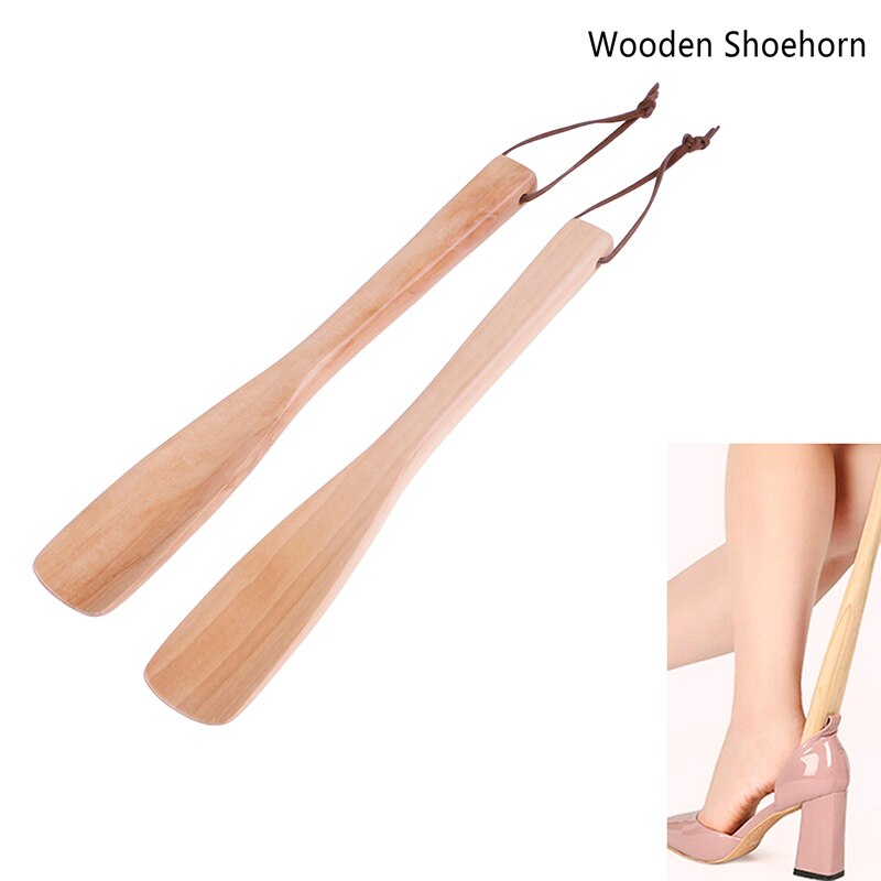25cm tirar de la bocina del zapato conveniente uso de los zapatos de cuerno y cuchara Zapatos bocinas zapatos de madera cuchara