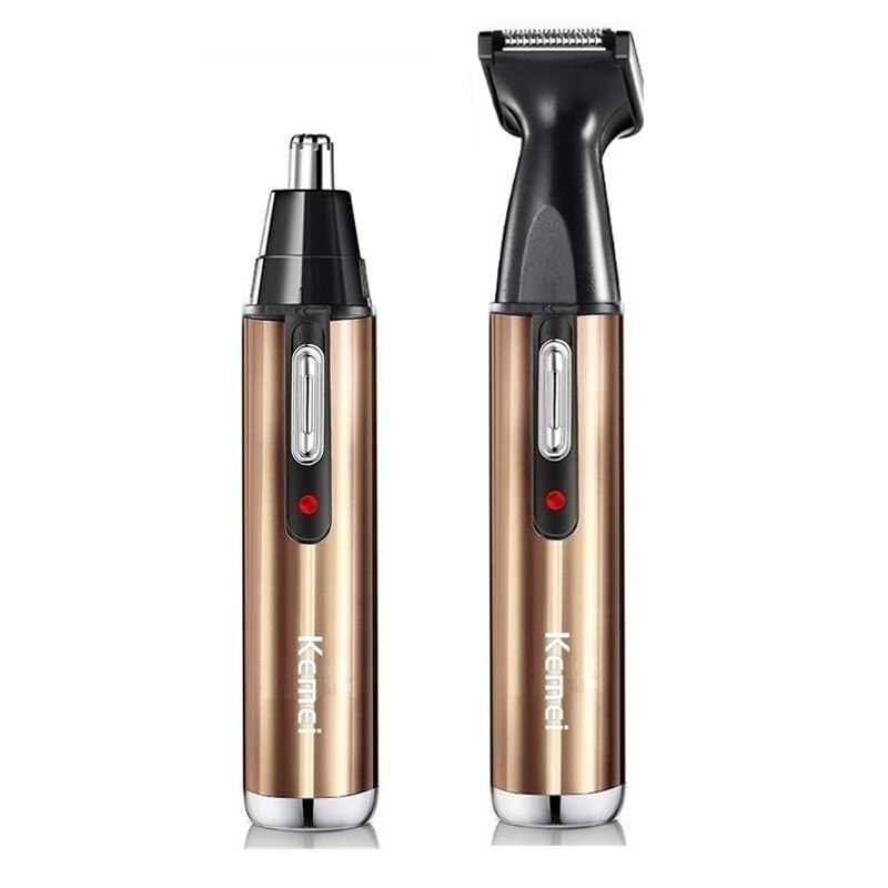 4in1 rechargeable nose trimmer beard trimer for men ear eyebrow nose hair trimmer for nose and ear: km6662