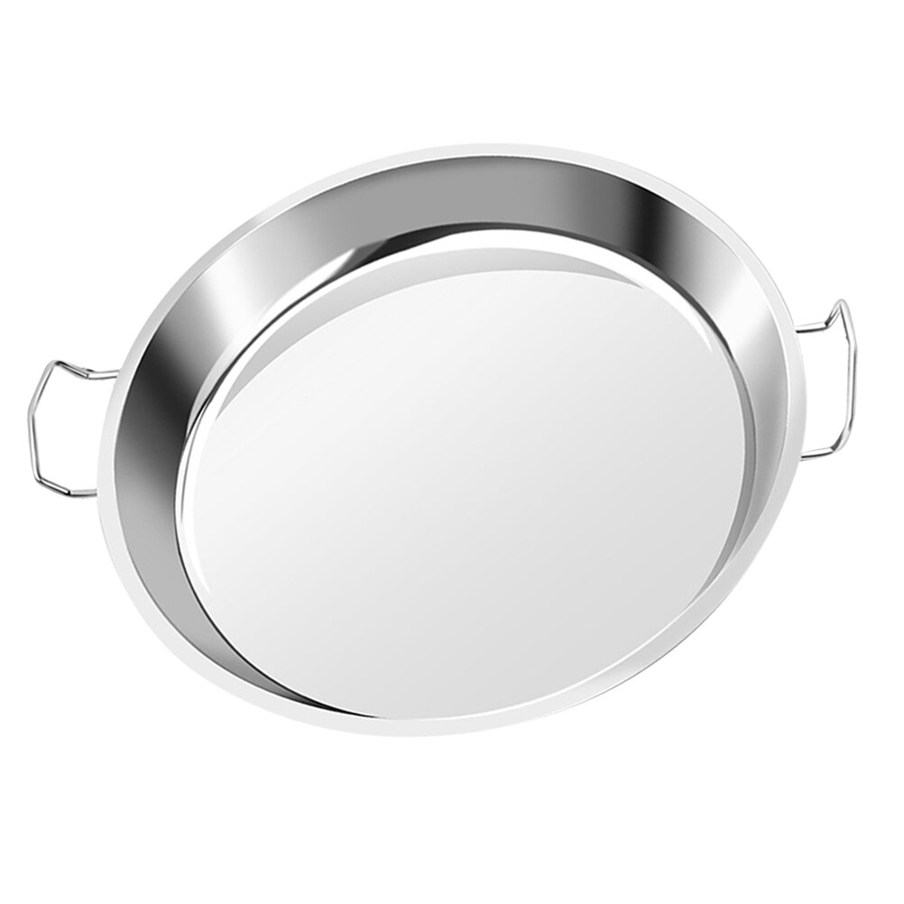 Stainless Steel Plate Cold Dish Serving Tray Food Plate Round Food Storage Tray