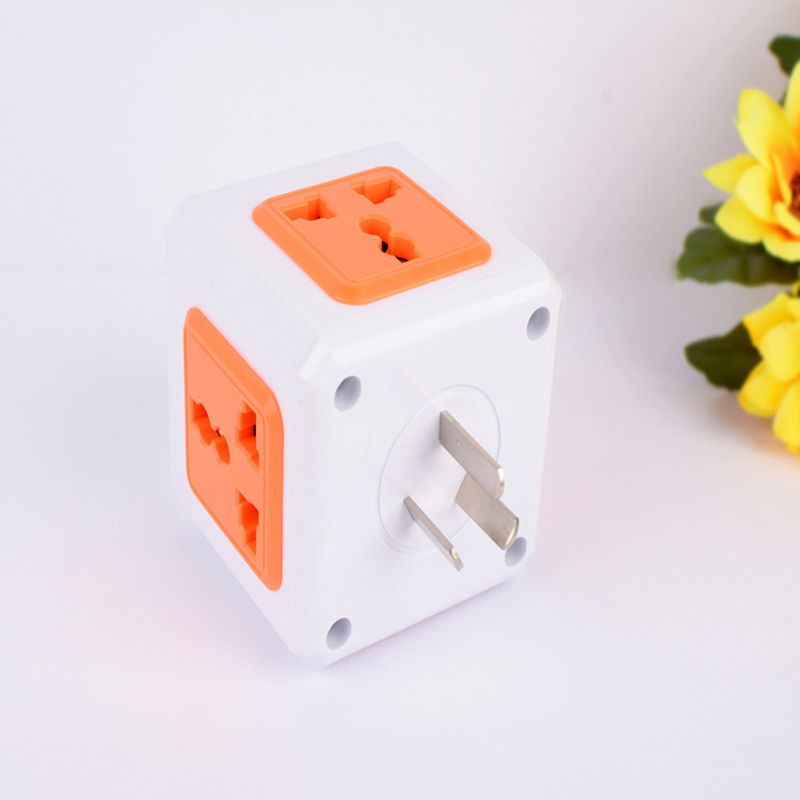 Power Strip 4 Outlets - HAOBA A099 - 250V 10A - Master Switch - International Plug Adapter