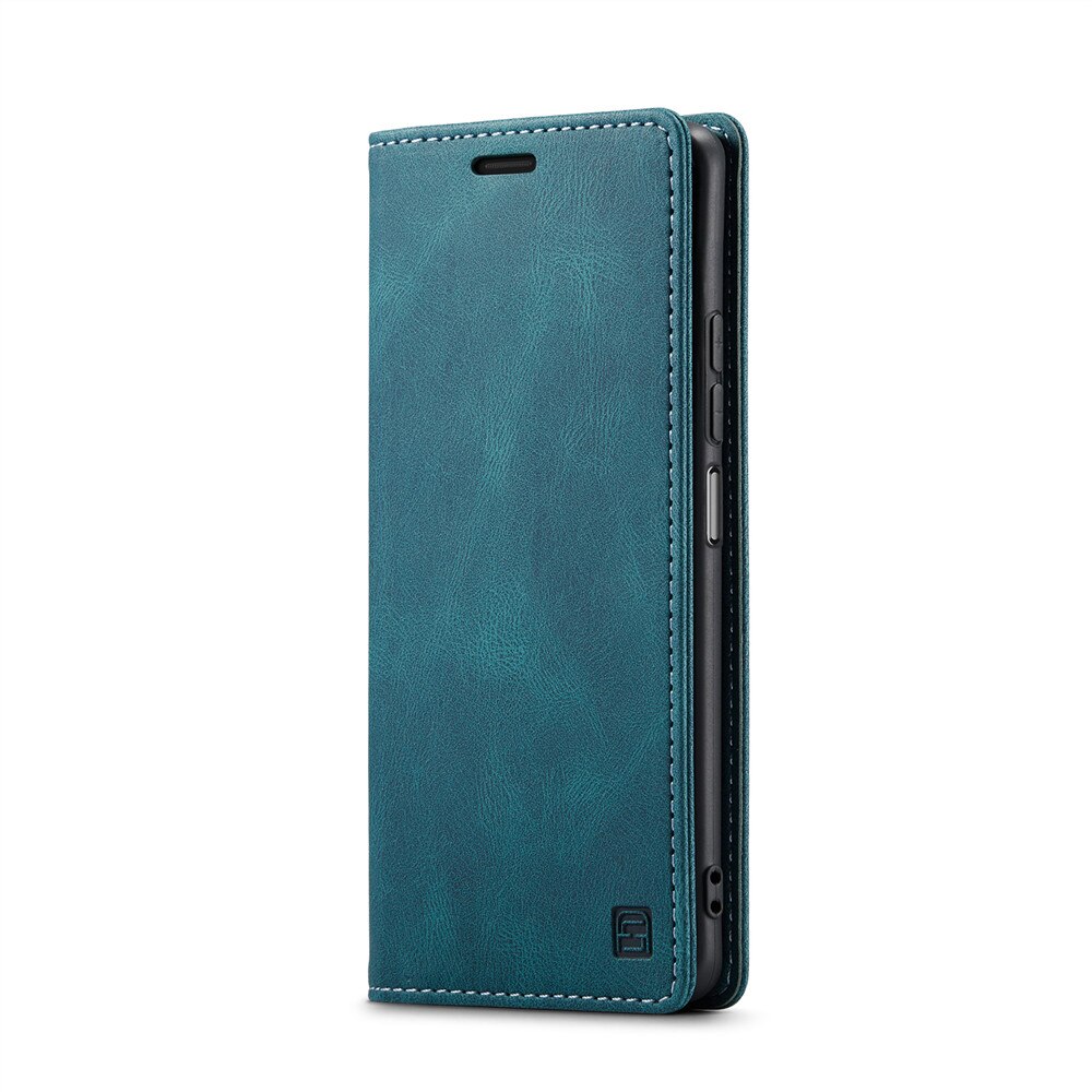 Samsung galaxy s21 5g caso carteira cartão magnético flip capa para galaxy s21 fe caso de telefone de couro luxo capa suporte: Galaxy S21 5G / Azul