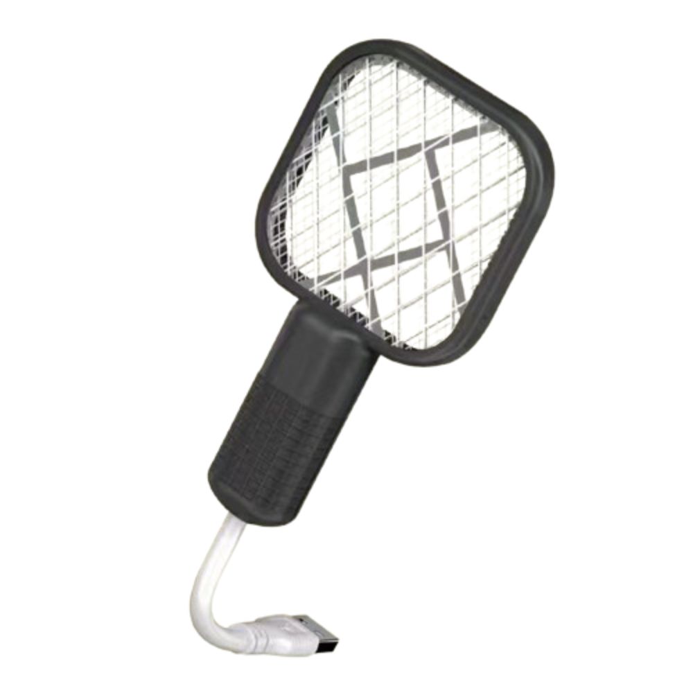 Duurzame USB Mug Swatter Val Elektrische Schok UV Licht Insect Racket Mini Draagbare Muggen Killer Lamp Thuis Outdoor: Light Grey