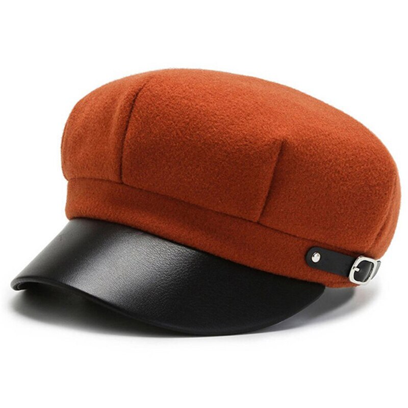 Casual Woolen Achteckige Hüte Für Frauen Winter Herbst Hut Damen Boinas Baskenmütze Kappe Weiblich Ballonmützen Gatsby Caps