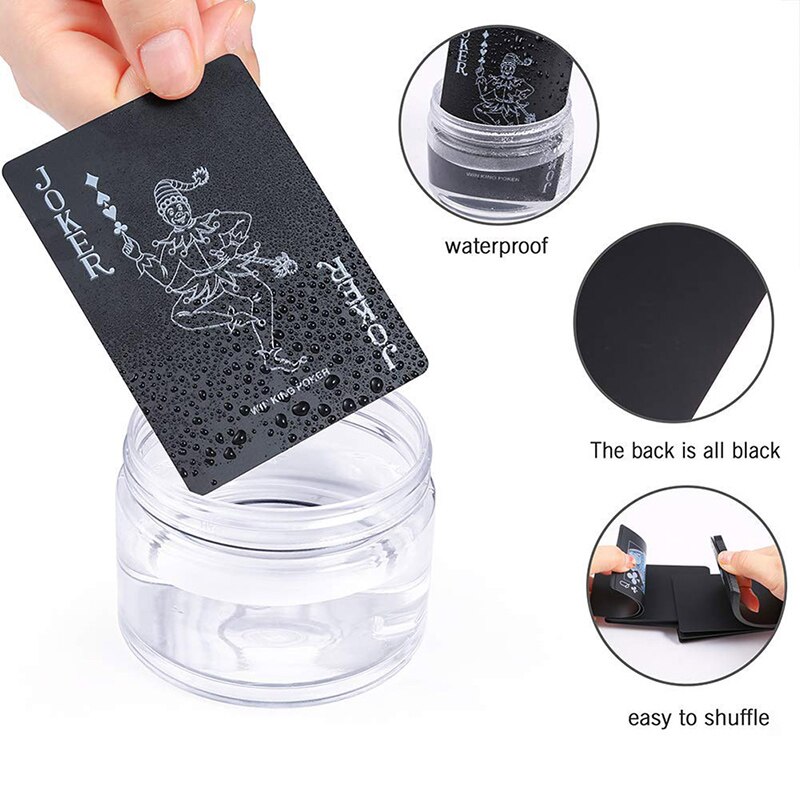 Waterproof Playing Cards Collection Plastic Decks Card Table Games Family Game Poker Cards LBV