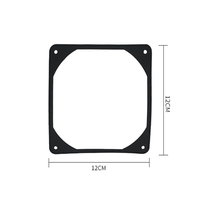 Fan Siliconen Demping Pad Rubber Demping Ring 120 Dikke Pad Voor 120 Fans Zwart