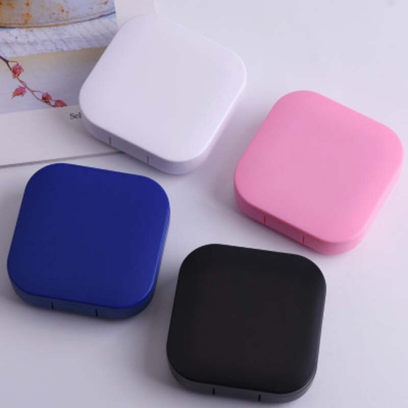 Mini Travel Contact Lens Case Box Container Storage Holder Mirror Box Main Material Plastic Boxes