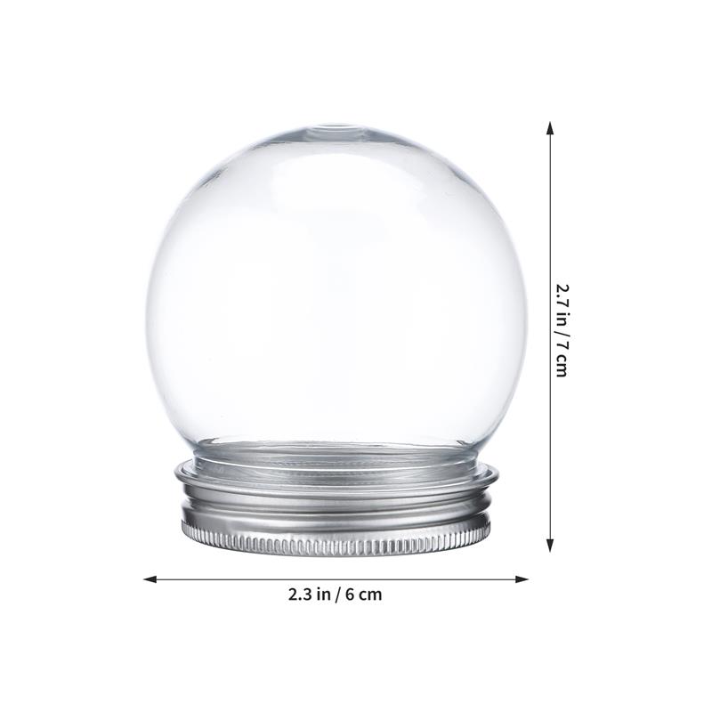 10 sztuk 150/270/300ml DIY kula śnieżna pusta kula wodna plastikowa butelka w kształcie kuli świąteczne rekwizyty robić robienia: Czekolada