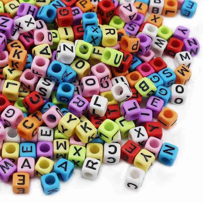 DIY Toys English Alphabet Beaded Material For Jewelry DIY Handmade Making Venue Layout Educational Wedding Toys T0I7