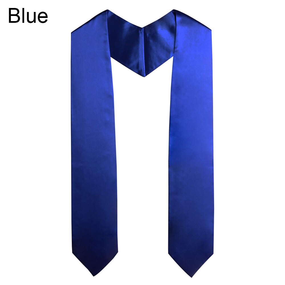 60'' Graduation Stole Sash Unisex Black Sashes Academic Dress Graduation Uniform Adult Celebration Photo Props Decoration Robes: Blue