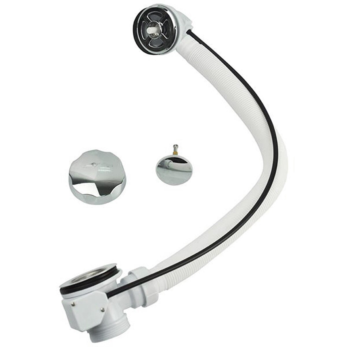 Plastic Bath Waste With Overflow Bathroom Popup Sink Strainer Bathtub Shower Basin Kit Round Chrome Floor Finished Drainer