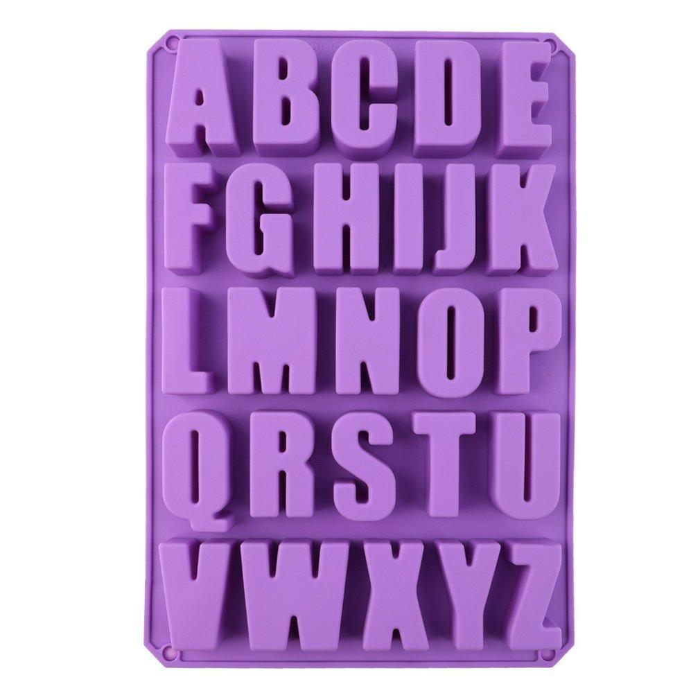 Silicone Letter Alphabet Pudding Bakeware Mould Cake Chocolate Ice Maker Mold GU
