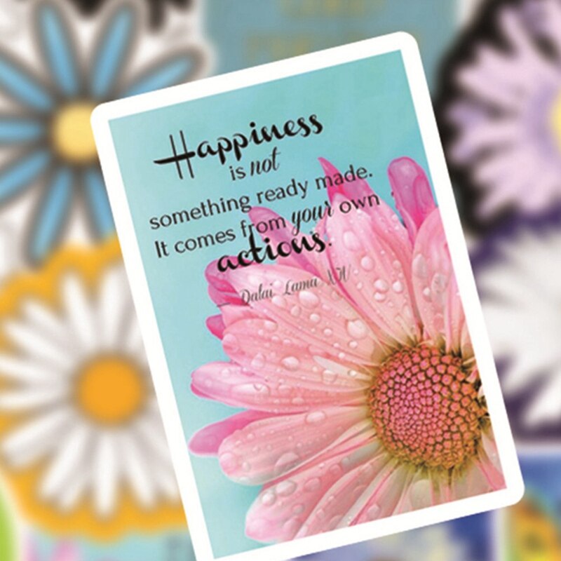 50Pcs Cartoon Colorful Small Daisies Chrysanthemum Decal StickersVinyl For Guitar Laptop Skateboard Cartoon Waterproof Sticker