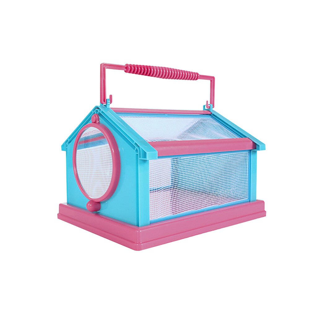 Bug Capture Cage Back Yard Insect Cage Bug House Scientific Experiment DIY Toys: Light Grey