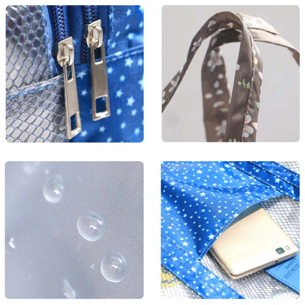 Storage Bag Portable Waterproof Swimming Bag Handbags Wash Nylon Bags Cosmetic Travel Mesh Storage Bags