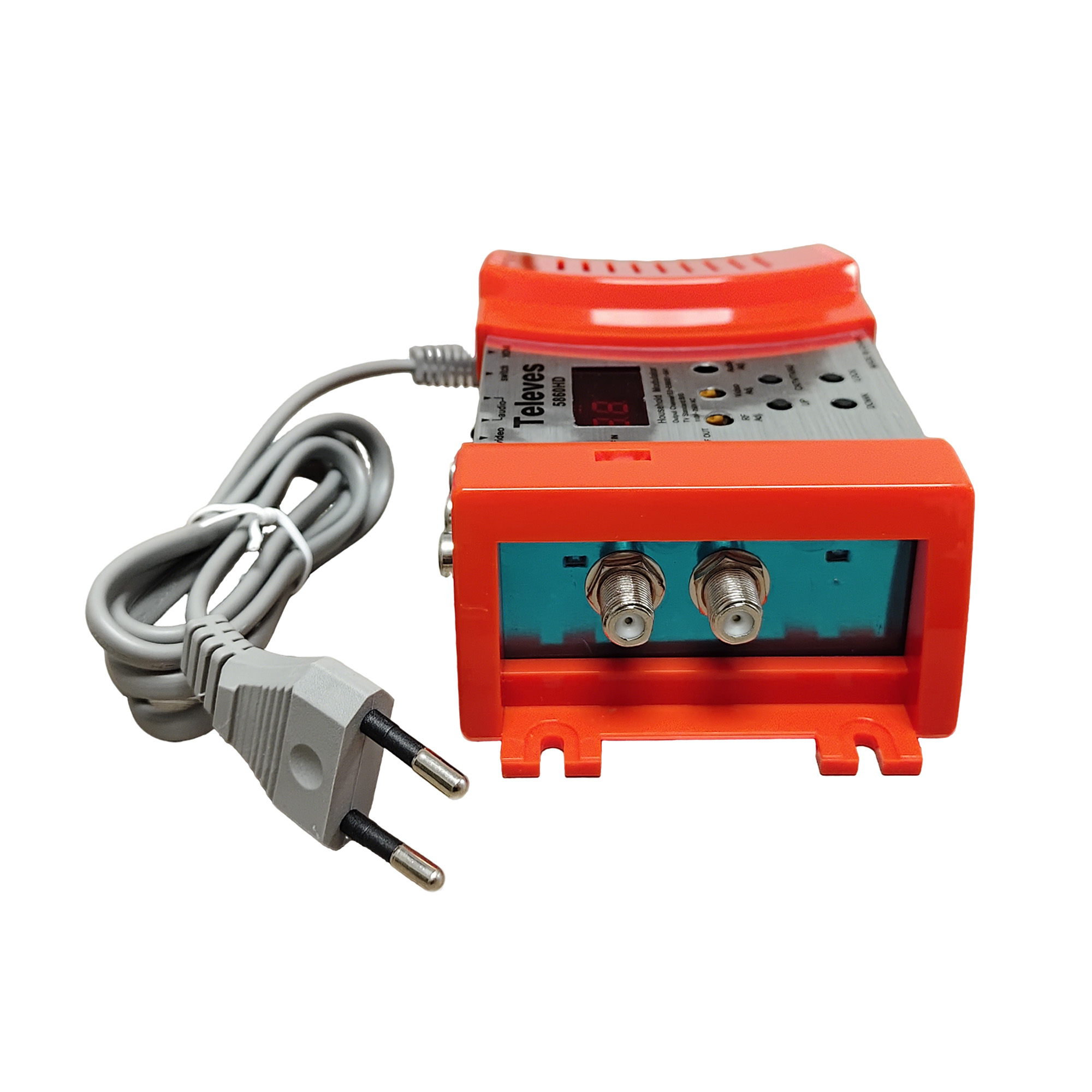 Modulador HD AV para TV Analógica, TV Digital por Cabo para Hotéis, Alta Definição HDTV/AV para RF