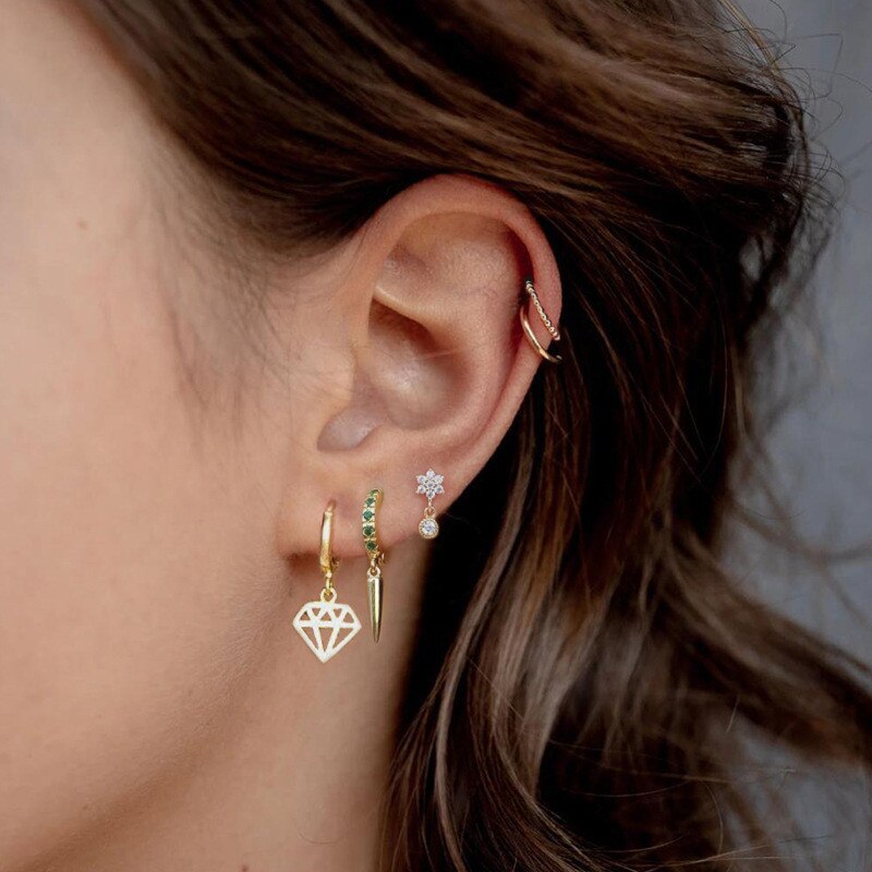 Ying vahine 1 stk 100% 925 sterling sølv perler øre manchet clip øreringe til kvinder