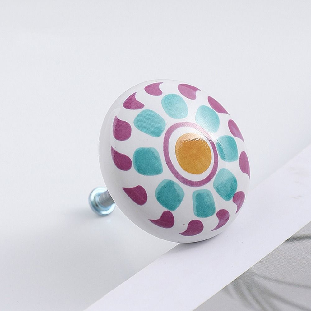 Uchwyty robić szafy ceramiczne klamki robić drzwi szafek okrągłe uchwyty meblowe w kształcie zwierząt dekoracja okna szafki szuflady gałki kuchenne: zielony
